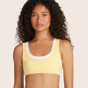 SET Active AIRLUXE BREATHE LAYER SCOOP BRA - BUTTER size S